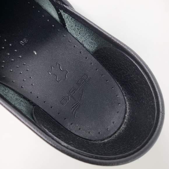 Dansko Shiny Black Clogs - Picture 7 of 8